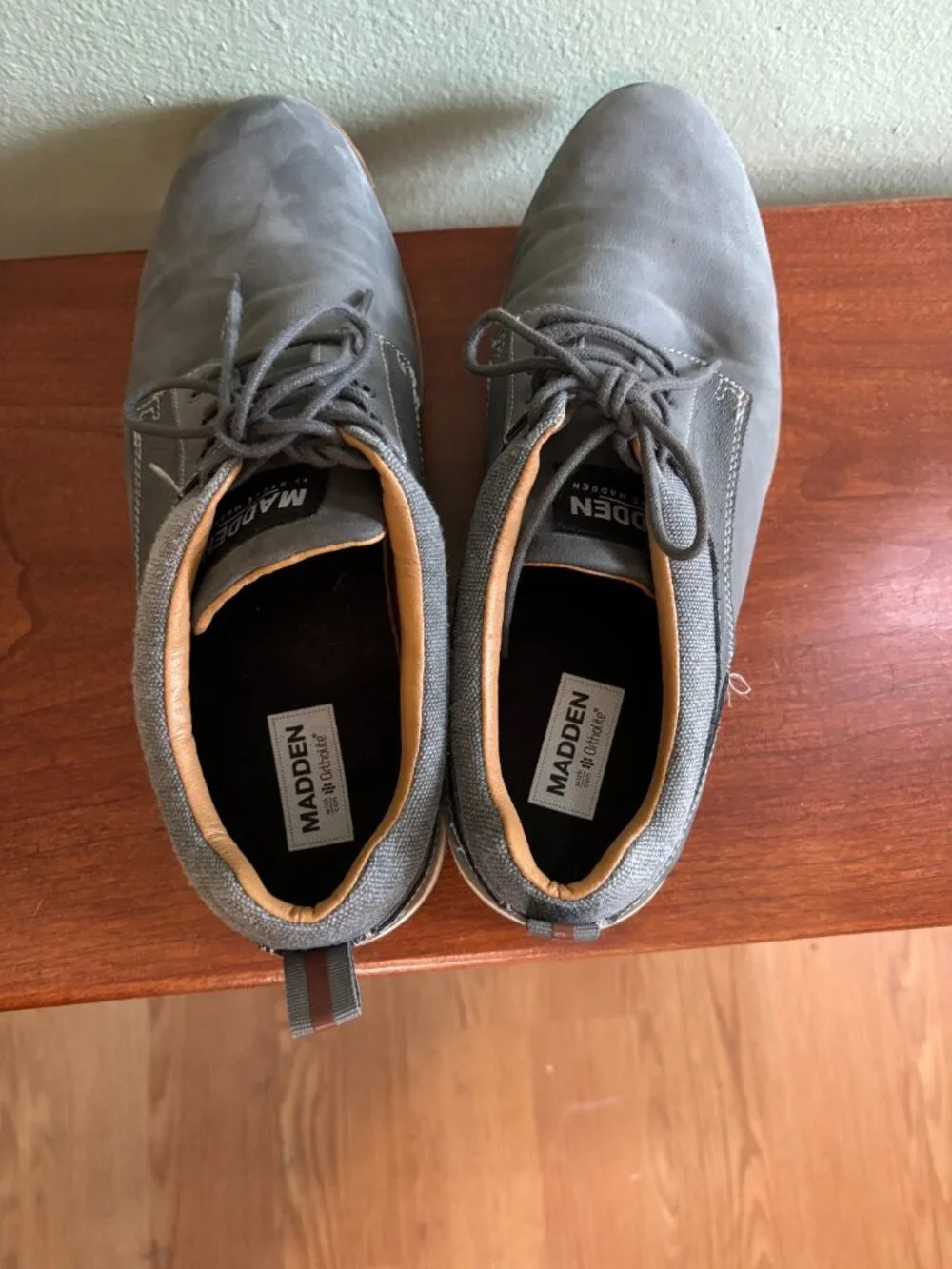 Steve Madden Grey Suede Dress Shoes